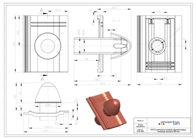 tech draw KIOTO outlet vent tile DN 100 mm.zip
