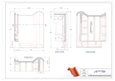 tech draw TITANIA shed roof verge tile right.zip